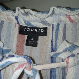 Torrid sleeveless striped tunic 4x